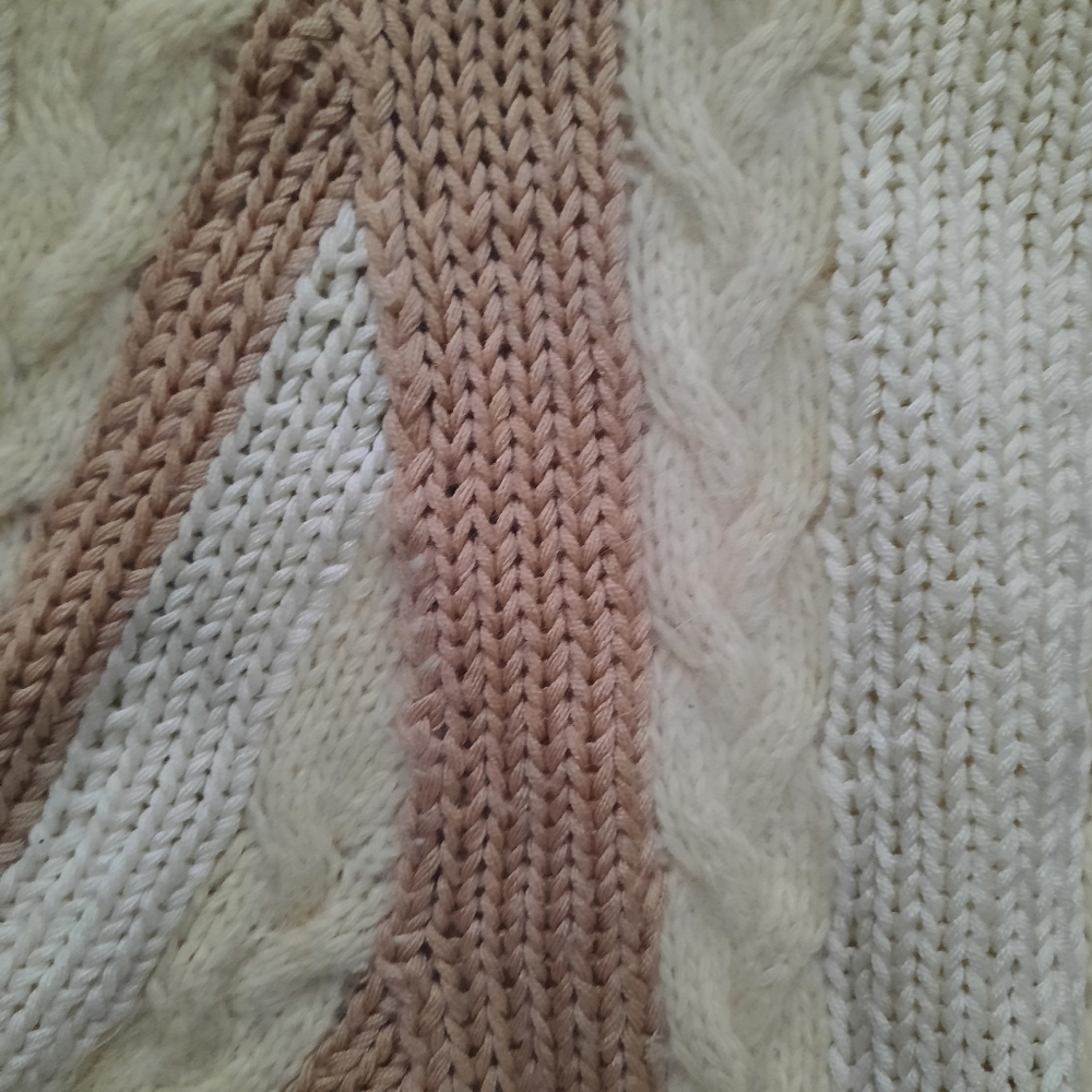 Vintage Angora Blend Chunky Cable Knit Sweater - Picture 5 of 14